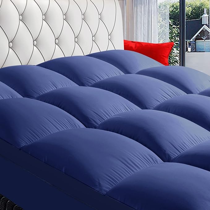 COONP Queen Mattress Topper, Extra Thick Pillowtop, Cooling Plush Mattress Pad by COONP