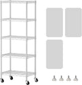 SINGAYE 5 Shelves Storage Shelf Wire Closet Bathroom Organizers Metal Pantry by SINGAYE