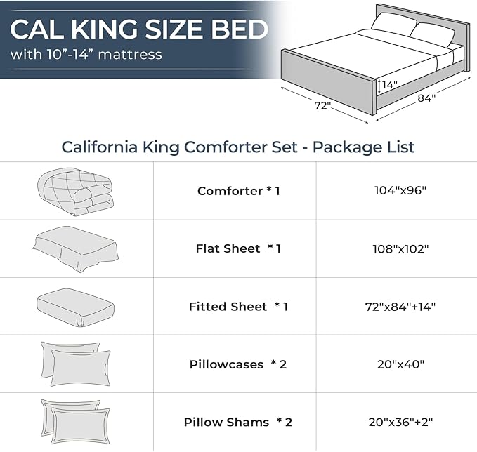 HEVUMYI Burnt Orange Cali-King Comforter Set - Image 8