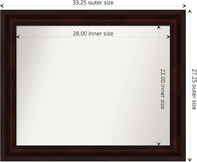 Amanti Art Silver Bathroom Mirror - Image 4