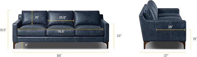 POLY & BARK Sorrento Sofa in Nightfall Blue - Image 2