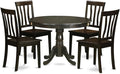 East West Furniture HLAN5-CAP-W 5 Piece Dining Table Set by EastWestFurniture