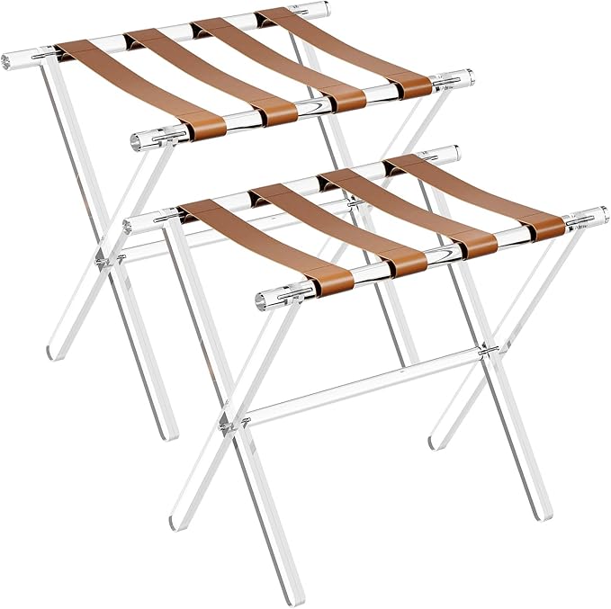 Sumerflos Acrylic Luggage Rack for Guest Room by Sumerflos