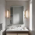 MOON MIRROR Brushed Nickel Pivot Mirror by MOONMIRROR