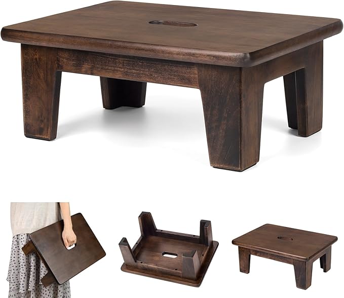 Wooden Step Stool No Assembly Needed, Bed Steps - Image 9