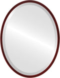 OVALCREST - Oval Wooden Beveled Wall Mirror by OVALCREST