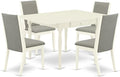 East West Furniture MZLA5-LWH-06 5 Piece Dining Table Set by EastWestFurniture