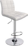 Leopard Modern Square PU Leather Adjustable Bar Stools by LEOPARDPRODUCTS