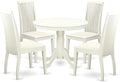 East West Furniture ANIP5-LWH-W 5 Piece Modern Dining Table Set Includes a by EastWestFurniture