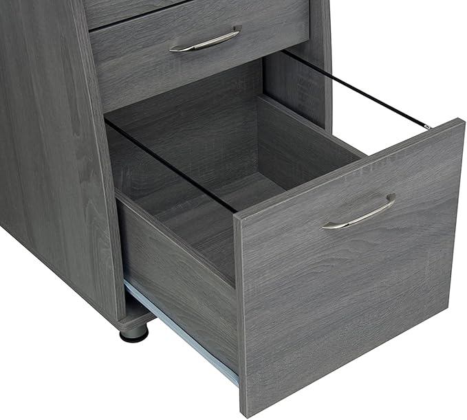 47.5'' Computer Desk with File Cabinet and Drawers, Storage Cabinet with - Image 8