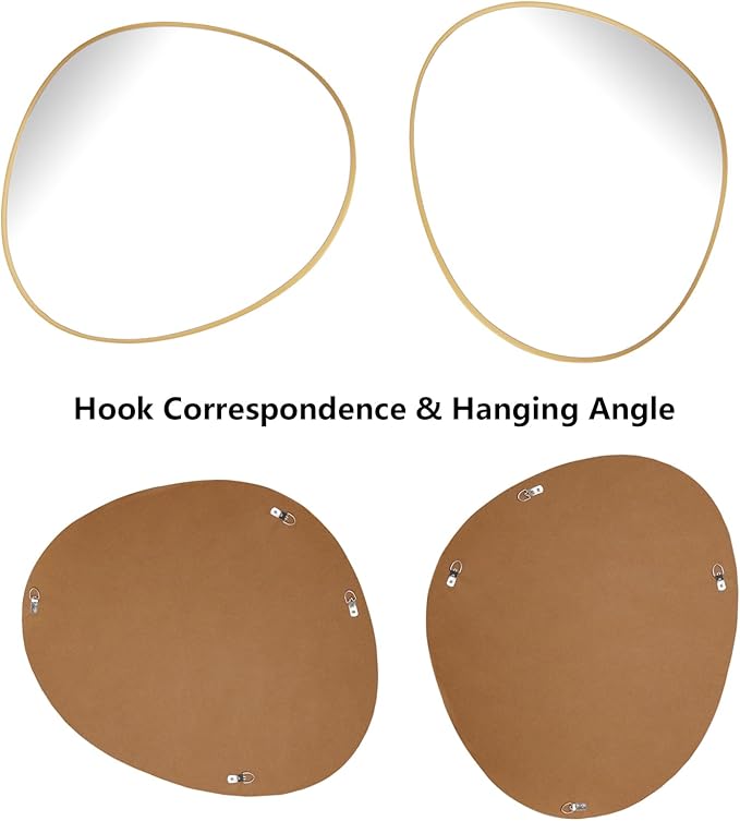 WallBeyond Asymmetrical Mirror, Irregular Wall Mirror, Abstract Wall Mirrors - Image 6