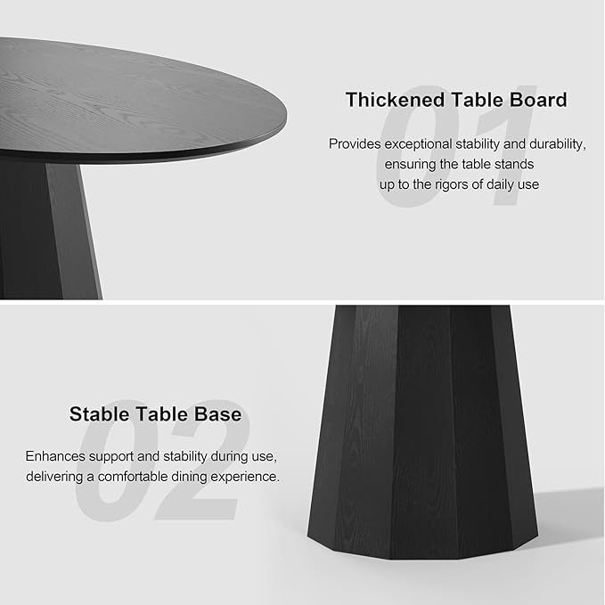 Casaphoria 67" Oval Dining Table, Modern Wood Kitchen Table - Image 5