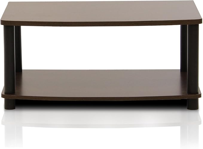 Furinno Turn-N-Tube 2-Tier TV Riser, Small Elevated No Tools TV Stand by Furinno-FitsYourSpaceFitsYourBudget