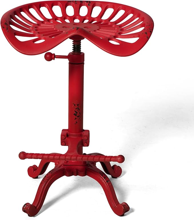 LOKKHAN Rustic Industrial Bar Stool - Image 6