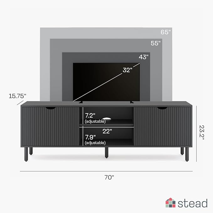 Fluted TV Stand - Image 2