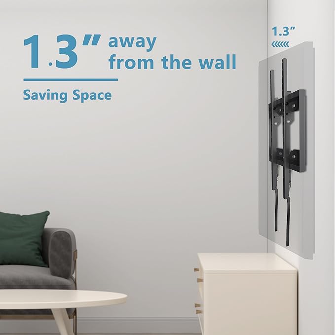 Fixed TV Wall Mount for Most 26-60 Inch Screen, Low Profile TV Mount - Image 2