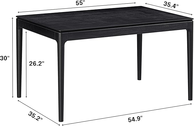 NTC Mingle 55 Inch Modern Design, Rectangular Dinner Table - Image 2