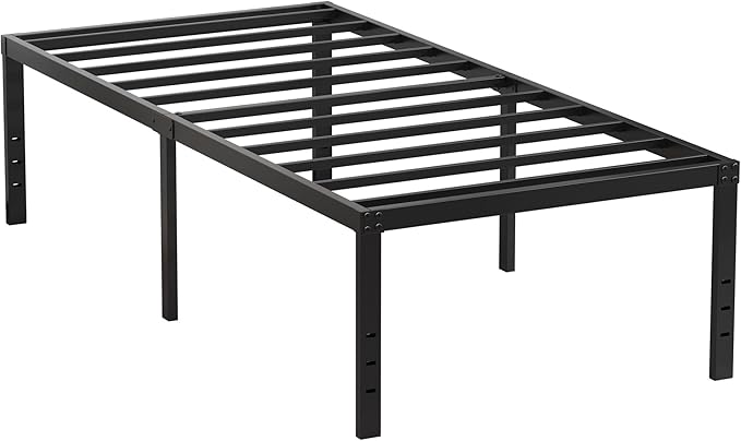 EMODA 20 Inch Twin Bed Frame No Box Spring Needed, Heavy Duty Tall Metal Twin - Image 9