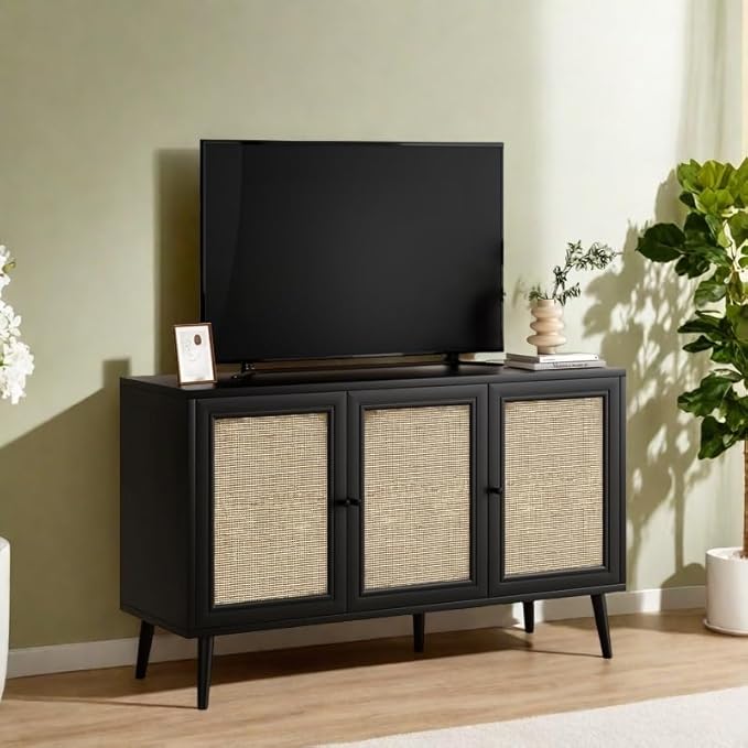 Rattan Entryway Table, Entertainment Center - Image 4
