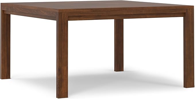 SIMPLIHOME Wilson Square Dining Table, Solid Wood Walnut Veneer, 54-inches by SimpliHome