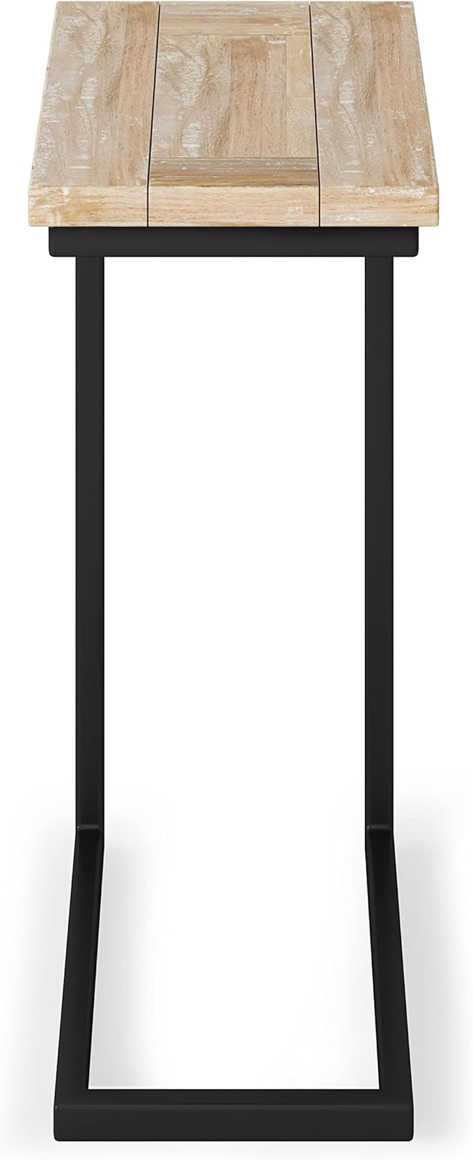 SIMPLIHOME Skyler 18-inch Wide Solid Mango/Metal Industrial C-Shaped End Table - Image 4