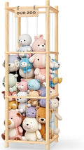 Stuffed Animal Storage & Organizer, Wooden Cute Zoo Toy Holder by CraftingNatureandComforts