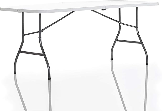Cosco 6ft Fold-in-Half Blow Molded Folding Table, Indoor/Outdoor, Comfort Handle - Image 11