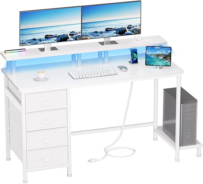 Furologee 47" White Computer Desk by Furologee