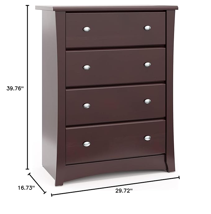 Storkcraft Crescent 4 Drawer Chest – GREENGUARD Gold Certified, Easy-to-Match - Image 3