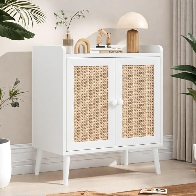 Buffet Cabinet, Rattan Storage Cabinet - Image 6