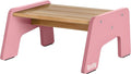 1-Step Wooden Step Stool for Toddlers | Kids Step Stool for Bathroom Sink by Ocodile