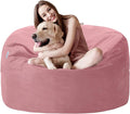 3FT Bean Bag Chair with Ultra Soft Velvet Cover Bean Bag Sofa with Memory Foam by Unknown