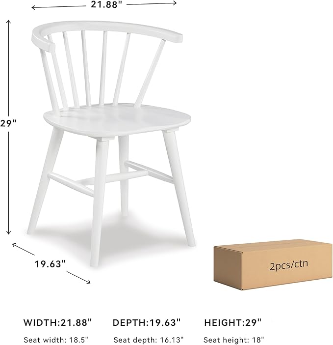 Signature Design by Ashley Grannen Modern 18" Spindle Back Dining Chair - Image 3