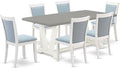 East West Furniture V097MZ015-7 7 Piece Dining Room Table Set Consist of a by EastWestFurniture