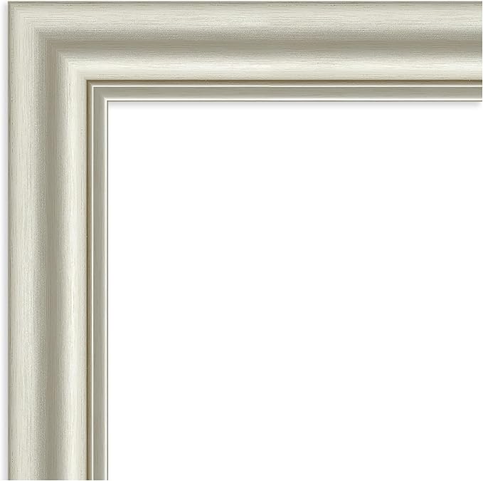 Amanti Art Bathroom Mirror for Over Sink, 26x26 Sophia Silver Square Vanity - Image 2