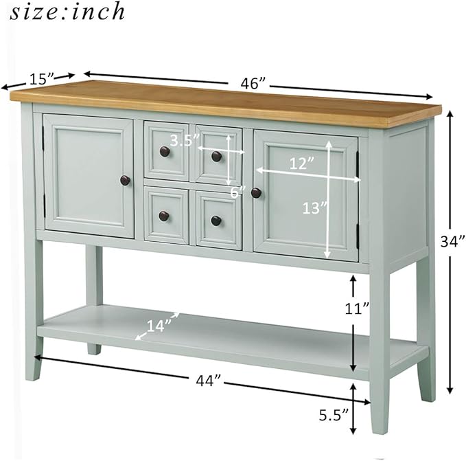 Merax Modern Wood Buffet Sideboard - Image 2