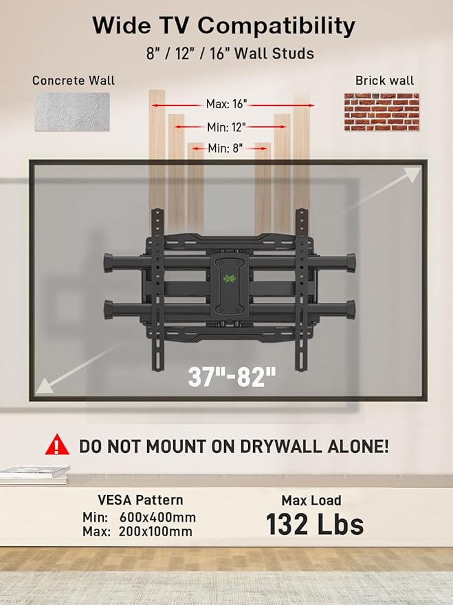 USX MOUNT Full Motion TV Wall Mount - Image 7