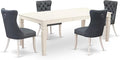 East West Furniture LGDA5-LWH-13 5 Piece Kitchen Set Includes a Rectangle by EastWestFurniture