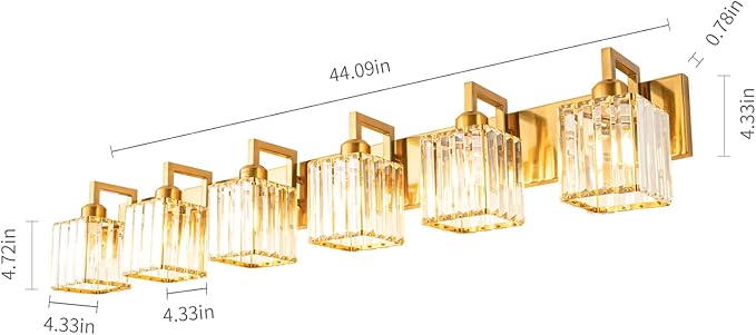 Modern Crystal Bathroom Vanity Light - Image 4