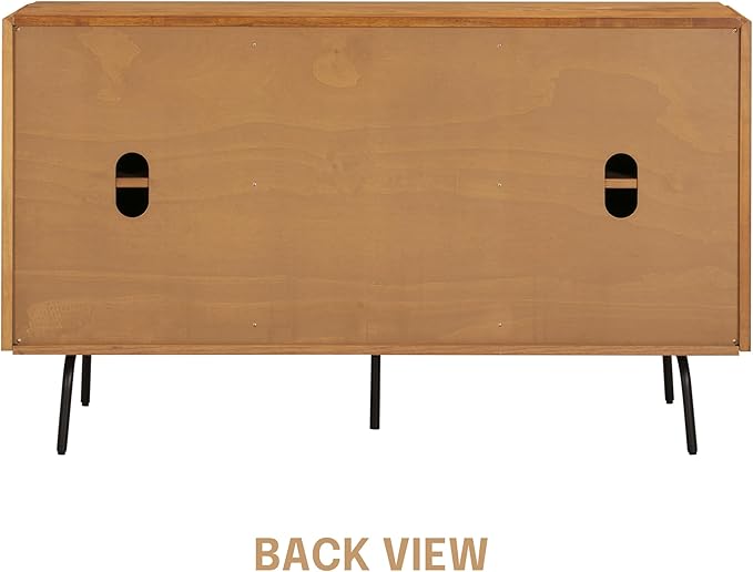 NTC Veil Sideboard with 2 Doors and 3 Drawers, Buffet Cabinet with Vertical - Image 6
