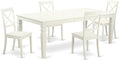 East West Furniture LGBO5-LWH-W 5 Piece Modern Dining Table Set Includes a by EastWestFurniture