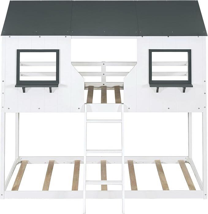 Ball & Cast Twin Over Twin Size Playhouse Bunk Bed - Image 6