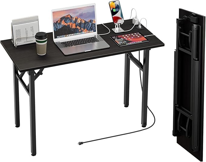 TEMI Small Computer Desk Folding Table by TEMI