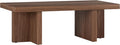 Henn&Hart 44" Rectangular Low-Profile Wood Coffee Table by HennHart