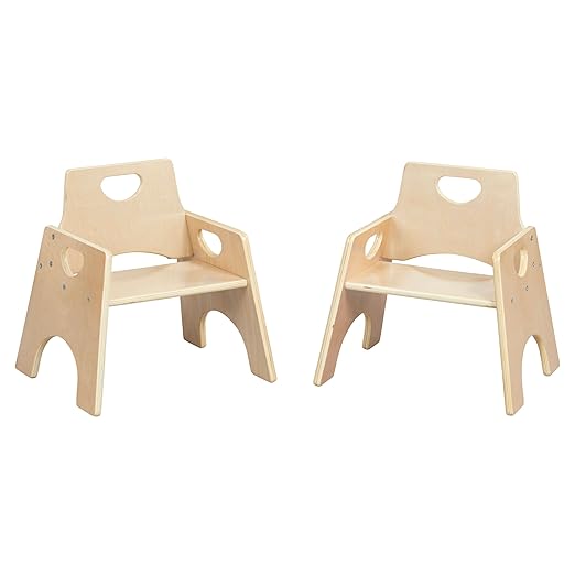 ECR4Kids Stackable Wooden Toddler Chair, Kids Furniture by ECR4Kids