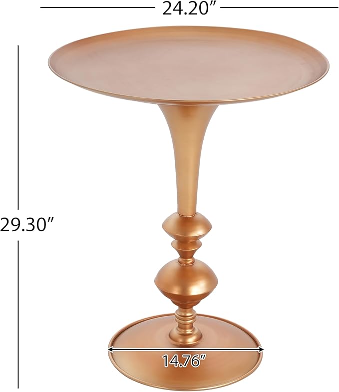 Christopher Knight Home Dolia Decorative Small End Table, Indoor Round Side - Image 2