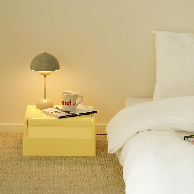 Nightstand Bedside with Storage Space, Dorm and Small Spaces, Easy Assembly - Image 4