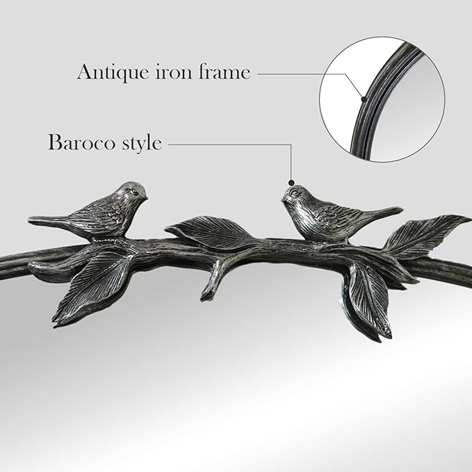 Silver Vintage Mirror - Image 6