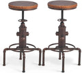 Topower Antique Vintage Industrial Barstool Solid Wood Water Pipe Fire Hydrant by Topower