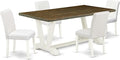 East West Furniture V077AB264-5 5 Piece Dinette Set by EastWestFurniture